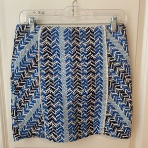 Small blue mini skirt